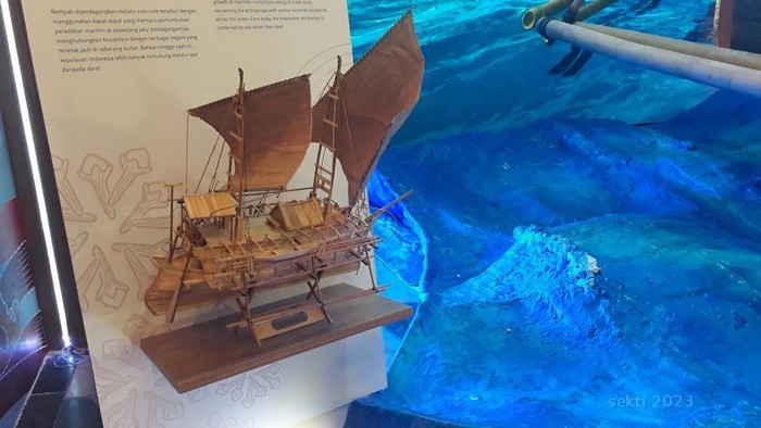 perahu, kapal layar, jalur rempah, pameran